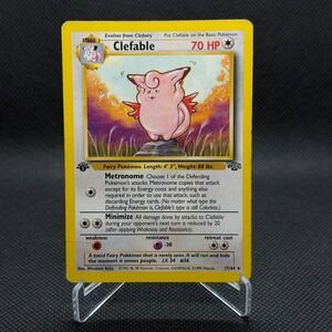 Pokemon Clefable Jungle Rare 1st Edition 1999 #17 LP Card